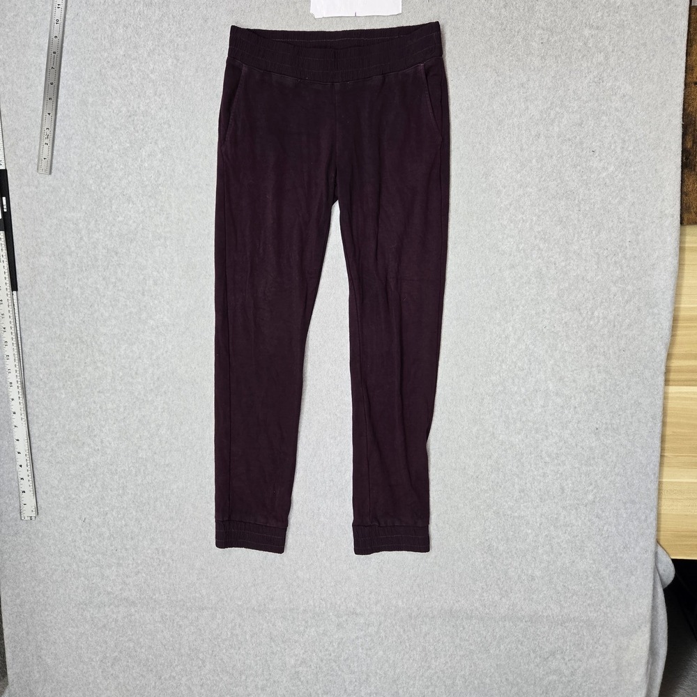 Monrow Women Pants XS Purple Sweatpants Rayon Classic Jogger‎ 27.5" Inseam